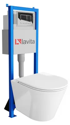 Produktbild von LAVITA WC-Set GALVE LAV 101 LAV 200.1.2 spülrandlos Chrom