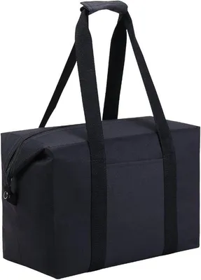 Produktbild von Reisetas (39x19x27cm), mittelgroße Reise-Tasche für Übernachtungen, Camping und Transport von Sportausrüstung, wasserdicht, schwarz