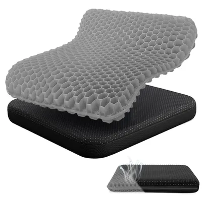Produktbild von Ergonomisches Gel-Sitzkissen mit Wabenstruktur für Bürostuhl und Auto