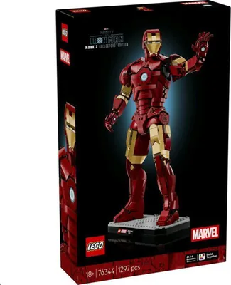 Immagine prodotto di LEGO | Marvel Iron Man Mark 3 Collector's Edition - Set di costruzioni Avengers per adulti - Modellismo con minifigure, supporto e targhetta - Regalo creativo per uomini, donne e tutti i fan - 76344