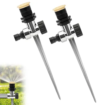 Immagine prodotto di Set di 2 irrigatori per giardino a 360° con picchetto da terra