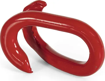 Produktbild von Not-/Verbindungsglied für Absperrketten, Stahl, Rot, 42x26x6 mm