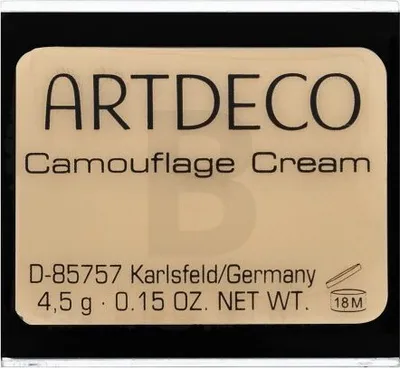 Produktbild von Artdeco Camouflage Neutralizing Green Cream No.1 Concealer für eine einheitliche und aufgehellte Gesichtshaut 4,5 g