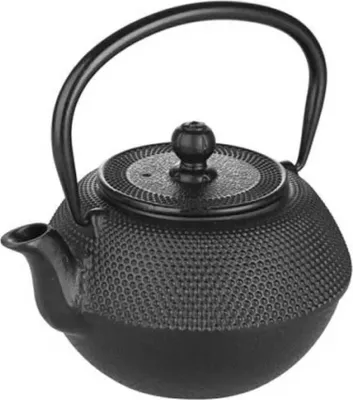 Image de Théière Ibili-Oriental, en fonte, 18 x 11 cm, 1,8 l, noire