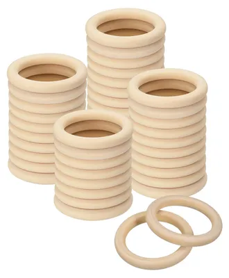Holzringe 65 mm, 50 Stk., 10 mm dick, glatt, unbehandelt