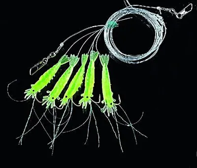 Produktbild von Jenzi Shrimp Vorfach/ Rig Chartreuse Gr.4 Dorsch-Vorfach