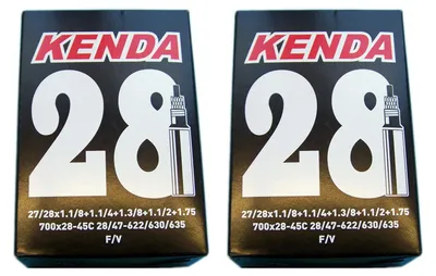 Produktbild von 2x Kenda Schlauch Fahrradschlauch 28 x 1.1/8 1.1/4 1.3/4 SV Ventil Sclaverand