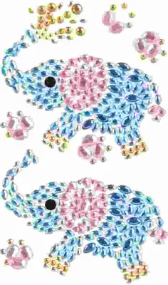 Produktbild von Sticker Crystals Elephants, Rössler