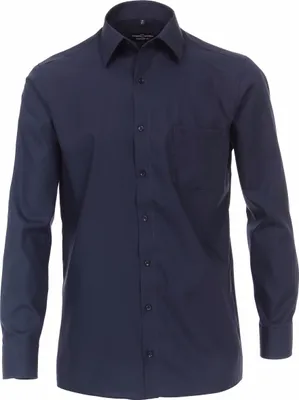 Produktbild von CASAMODA Herren Businesshemd Langarm Kent Comfort-Fit Marine 40