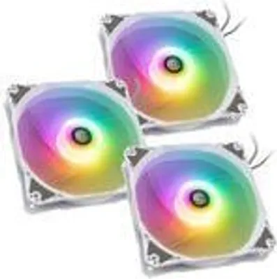 Immagine prodotto di Ventola Bitspower Notos RGB PWM, 120 mm - bianco, confezione da 3 pezzi