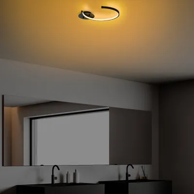 Image de Opviq, Moon - 13327, Chandelier, noir, 46 x 33 x 6 cm