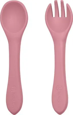 Obrázok produktu pre PETITE&MARS Príbor silikónový TAKE&MATCH Dusty Rose 6m+