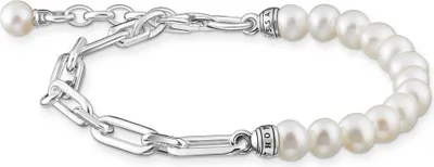 Produktbild von THOMAS SABO Armband "Glieder und Perlen" Silber A2031-167-14