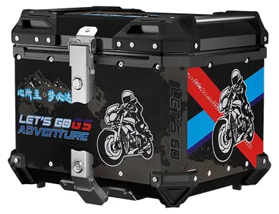 Produktbild von Motorrad Topcase, 65L Kapazität, Einfache Installation, schwarz