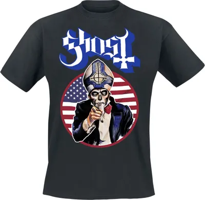 Produktbild von Ghost T-Shirt Herren Uncle Papa schwarz S