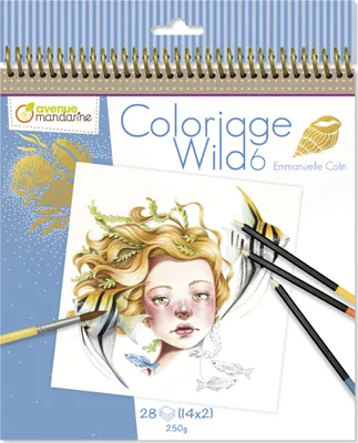 Produktbild von Avenue Mandarine 5x Malbuch Wild 6 - Blau GY124C