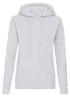 Produktbild von Fruit of the Loom - "Classic" Kapuzenpullover für Damen FK2981 (L) (Grau meliert)