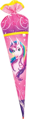 Immagine prodotto di Tessuto motivo scuola cono unicorno ritratto rotondo da Roth
