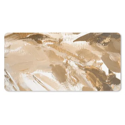 Produktbild von MuchoWow® Mauspad Mousepad Malerei - Gold - Braun 60x30 cm - Mousepads - Maus Mat - Pad - Mausunterlage - Nachhaltig