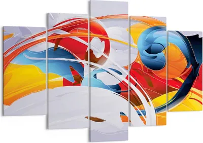 Produktbild von Bild auf Leinwand - Leinwandbild - Abstraktion modern - 150x100cm - Wand Bild - Wanddeko - Leinwanddruck - Bilder - Kunstdruck - Wanddekoration - Leinwand bilder - Wandkunst - EA150x100-3529
