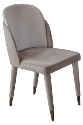 Produktbild von Hellgraue Esszimmerstühle Küchenstühle Designer Polster Esszimmer Möbel