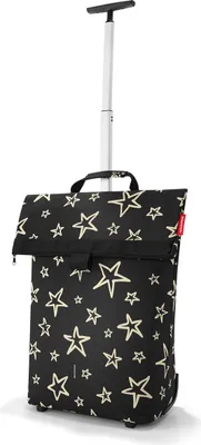 Produktbild von reisenthel Trolley M, Einkaufsroller, Einkaufswagen, Einkaufstrolley, Einkaufskorb, Stars, 43 L, hochwertiges Polyestergewebe, NT7046