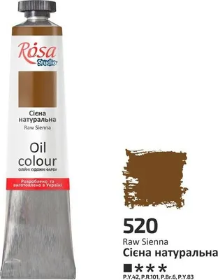 Zdjęcie produktu dla Farba olejna Rosa Studio raw sienna 520 45 ml