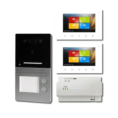 Produktbild von Villa Videosprechanlage Villa AP Set 2FI AP 2-Familien m.integr. Gesichterkennung
