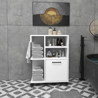 Immagine prodotto di Skye Decor, Rebusa - Bianco, mobile multiuso, bianco, 100% pannelli truciolari rivestiti in melamina, 80,9 x 35 x 60 cm