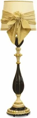 Produktbild von Casa Padrino Luxus Barock Stehleuchte Schwarz / Elfenbein / Gold H. 180 cm -  Italy