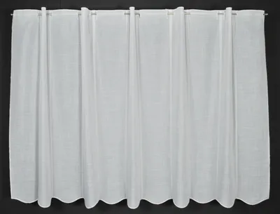 Produktbild von Gardinen Kranzusch Scheibengardine in schlichter Käseleinenoptik 70x192 cm H/B weiß Bistrogardine Vorhang Küche 1er Pack