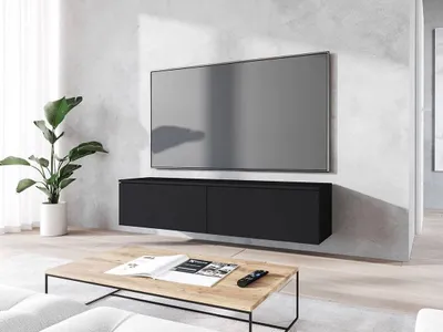 Produktbild von Televízna skrinka 140 cm WILLA D - čierna grafitová