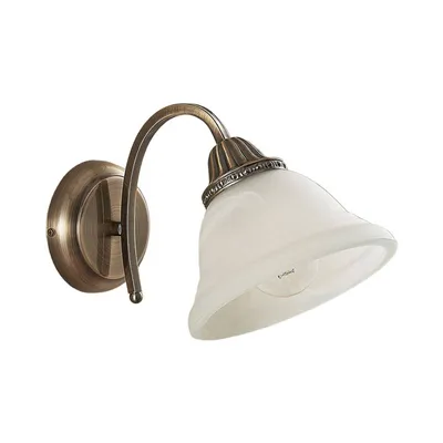 Produktbild von Lindby Wandleuchte Mialina, 20 cm, altmessing, Metall, Glas