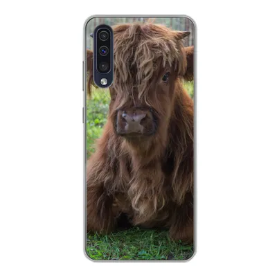 Produktbild von MuchoWow® Handyhülle Schutzhülle Hülle für Samsung Galaxy A30s Schottischer Highlander - Kröte - Tiere Silikon Softcase Handy Hülle - Karteninhaber