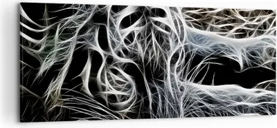 Produktbild von Bild auf Leinwand - Leinwandbild - Abstraktion modern - 120x50cm - Wand Bild - Wanddeko - Leinwanddruck - Bilder - Kunstdruck - Wanddekoration - Leinwand bilder - Wandkunst - AB120x50-3561