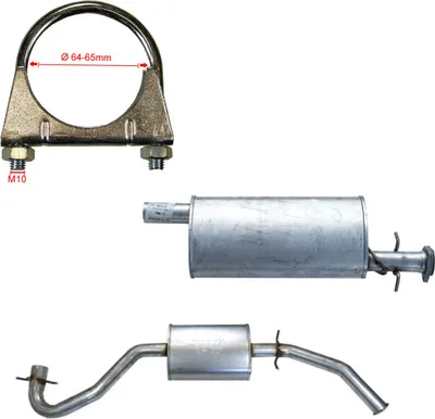 Produktbild von Auspuffanlage hinten 1309989080