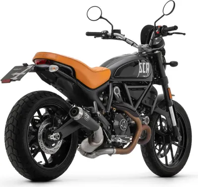Produktbild von ARROW Pro-Race Dark Nichrom Slip-On Auspuff für Ducati Scrambler 800
