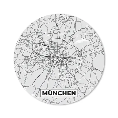 Produktbild von MuchoWow® Mauspad Mousepad München - Karte - Stadtplan - Deutschland 30x30 cm - Mousepads - Maus Mat - Pad - Mausunterlage - Tischunterlage - Schreibtischmatten