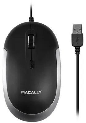 Image de Macally - Rato DynaMouse USB (noir/gris sidéral)