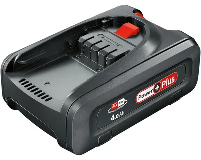 Obrázok produktu pre Bosch PBA 18V 4.0Ah PowerPlus, Batérie, Lithium-ion (Li-ion), 4 Ah, 18 V, Bosch, Čierna
