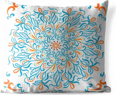 Produktbild von MuchoWow® Outdoor Kissen - Mandala - Quadrat - Muster - 45x45 cm - Wetterfest - Lounge Kissen - Fotokissen - Dekoratives Kissen