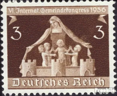 Produktbild von Briefmarken Deutsches Reich 1936 Mi 617 mit Falz 6. Gemeindekongreß