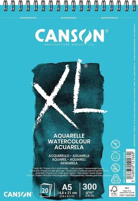 Obrázok produktu pre Canson Sp XL Aquarelle Cold Pressed White Skicár 20 A5 300 g White