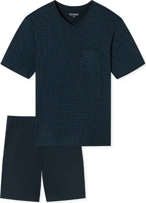 Produktbild von Schiesser Herren Schlafanzug kurz Gr. 62 nachtblau