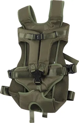 Produktbild von Hunde-Frontrucksack, atmungsaktiv, wasserdicht, sicher, verstellbar, Brusttasche für Welpen, für Katzen, Radfahren, Wandern, Spazierengehen