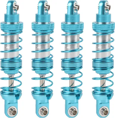 Image de 4pcs Metal Shock Damper with Spare Springs Universal for TRX4 SCX10 D90 1/10 RC Crawler70mm
