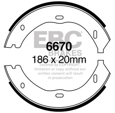 Produktbild von EBC Bremsbackensatz Hinten Mercedes-Benz