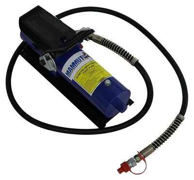 Immagine prodotto di Pompa idraulica pneumatica, a pedale azionata ad aria, serbatoio 680 ml, uscita olio 1/4 "-18 NPT