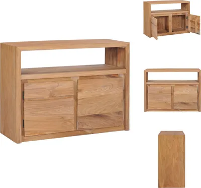 Obrázek produktu pro vidaXL Příborník 80x30x60 cm z masivního teaku - Příborníky