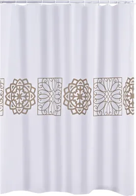 Produktbild von Ridder Duschvorhang Textil Tunis 180x200 cm beige 46359